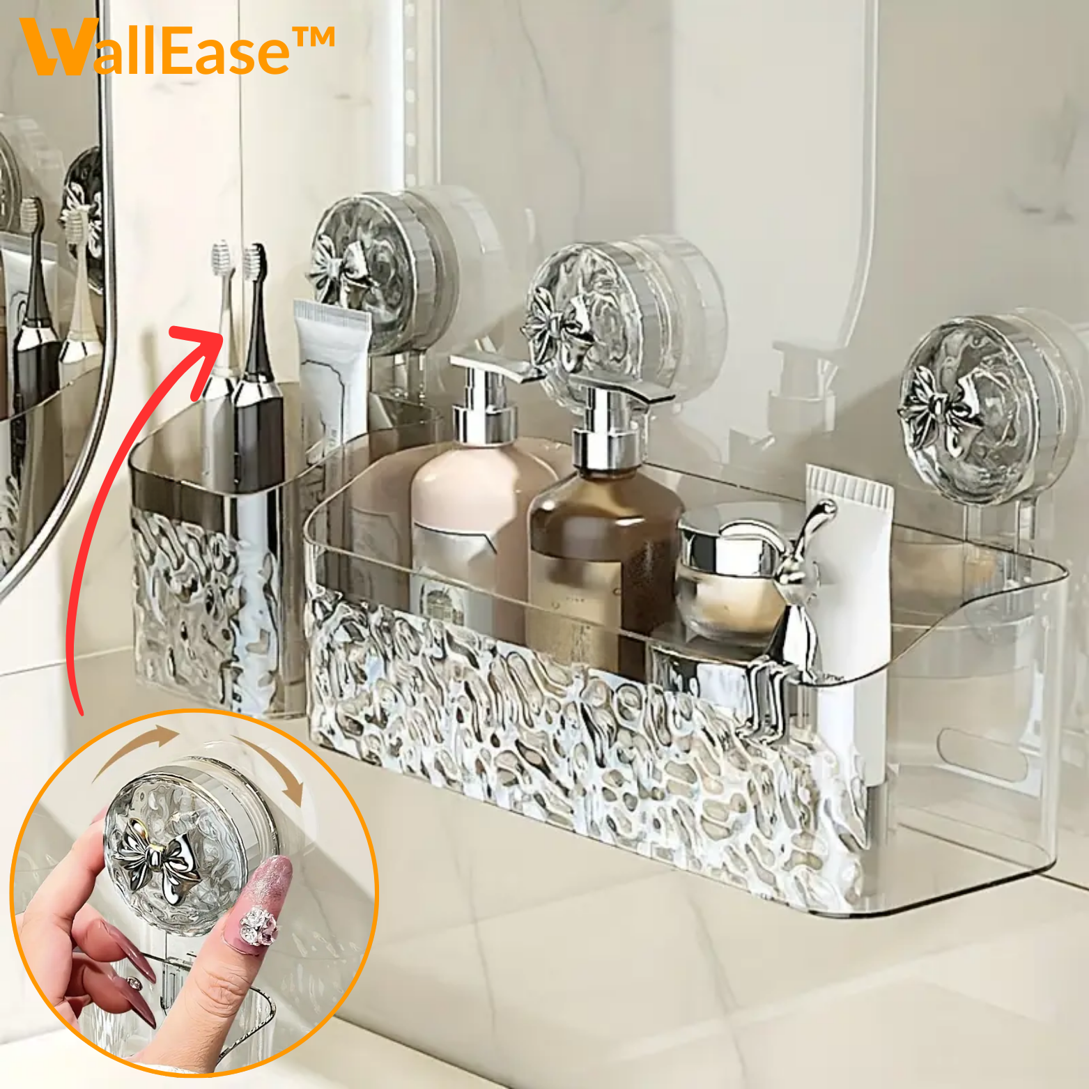 WallEase™ Saugnapf Badorganizer