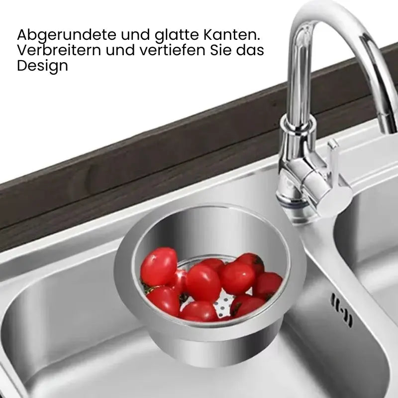 1+1 Gratis | EdelFix™ – Edelstahl-Eckabflussgitter und Küchenorganisationskorb