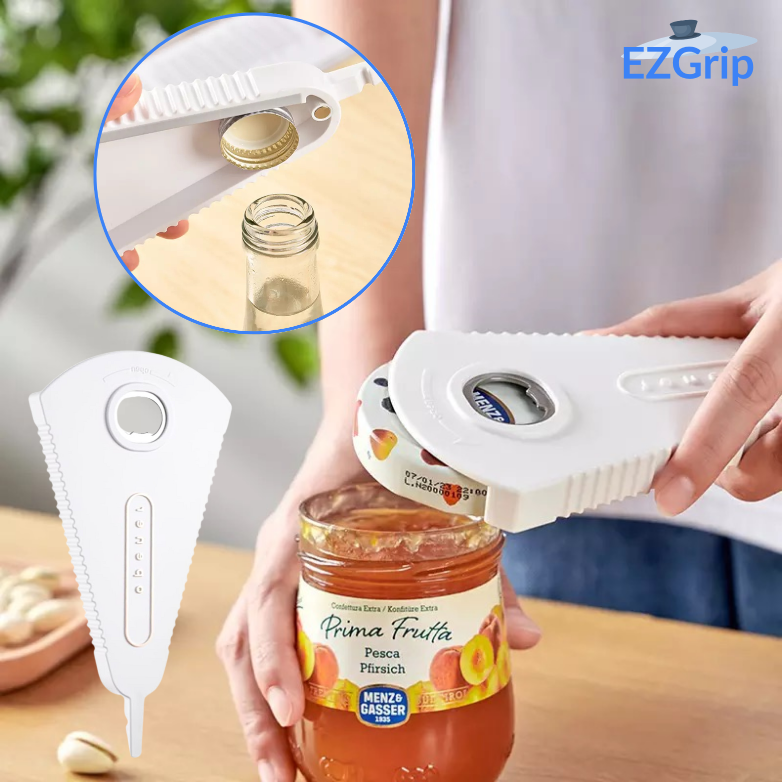 EZGrip 6-in-1 Fles- en Dekselopener