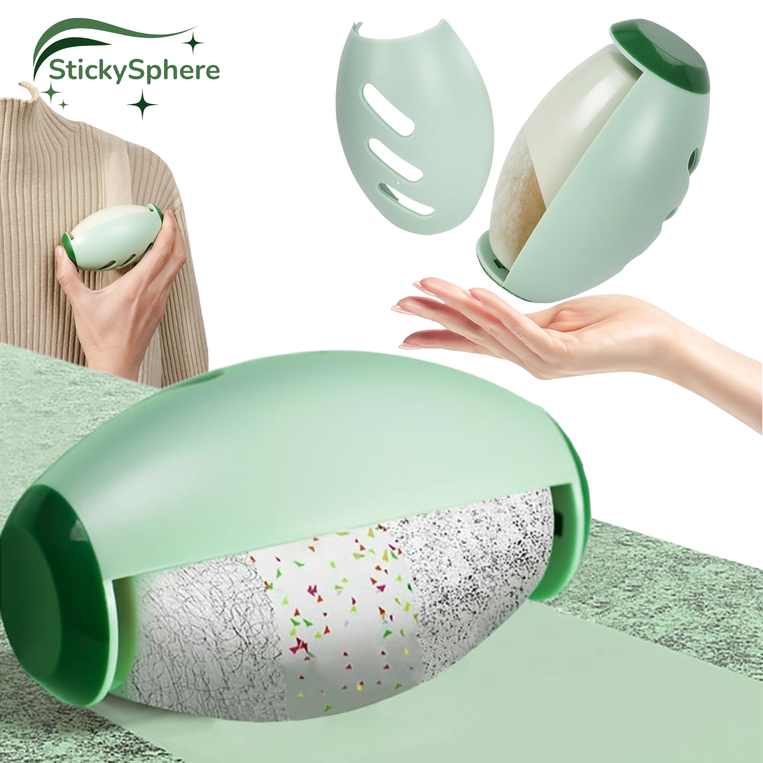 StickySphere Wiederverwendbarer Fusselroller