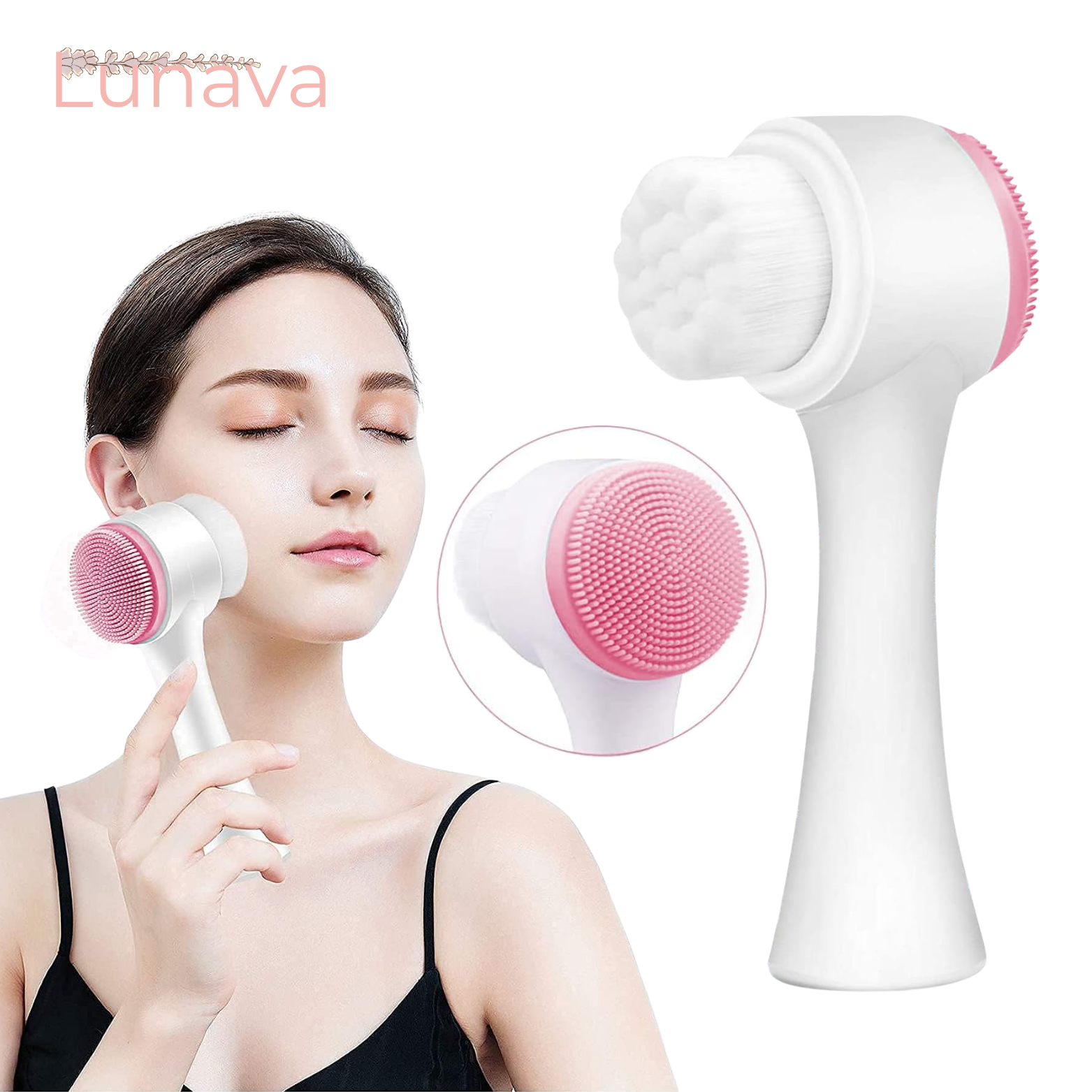 Lunava 2-in-1 Gesichtsreinigungsbürste – Reinigung & Peeling