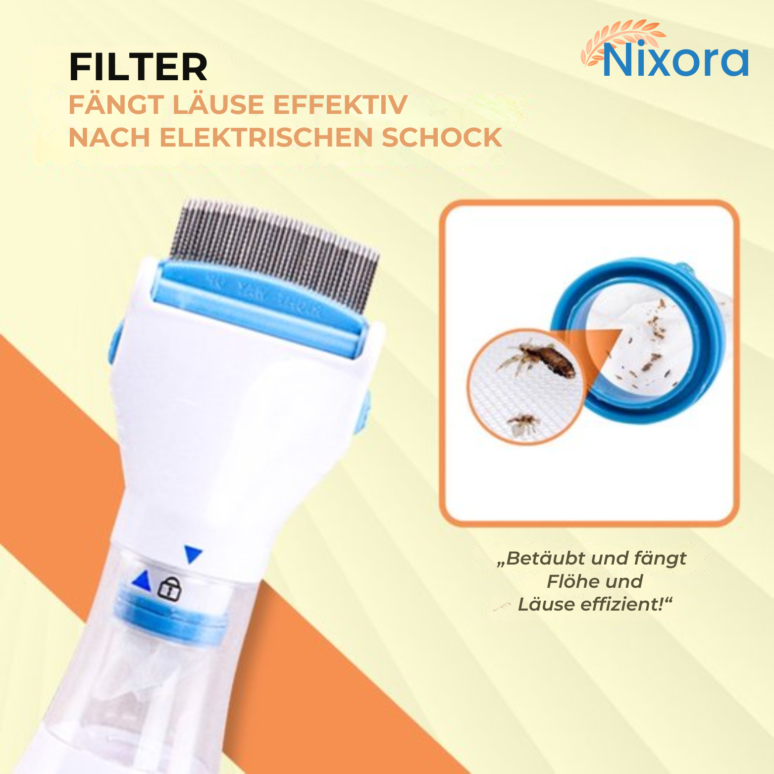 Nixora Elektrischer Läusekamm
