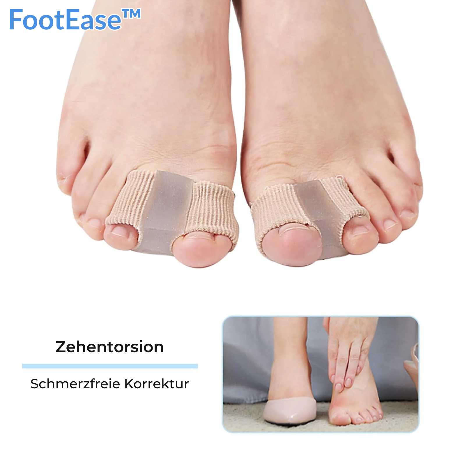 1+1 GRATIS | FootEase™ Zehentrenner und Hallux Valgus Korrektor