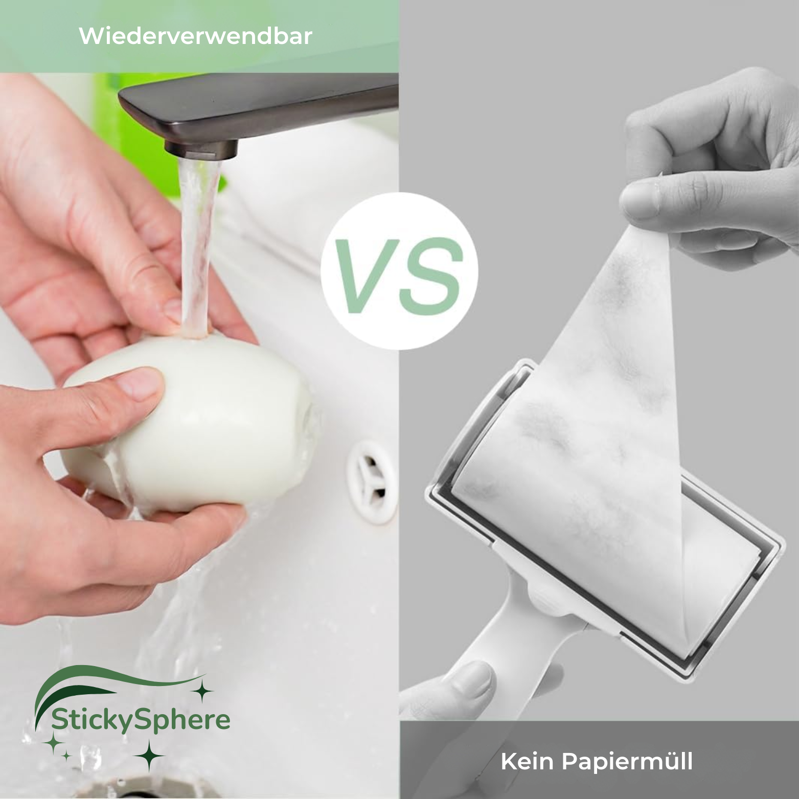 StickySphere Wiederverwendbarer Fusselroller