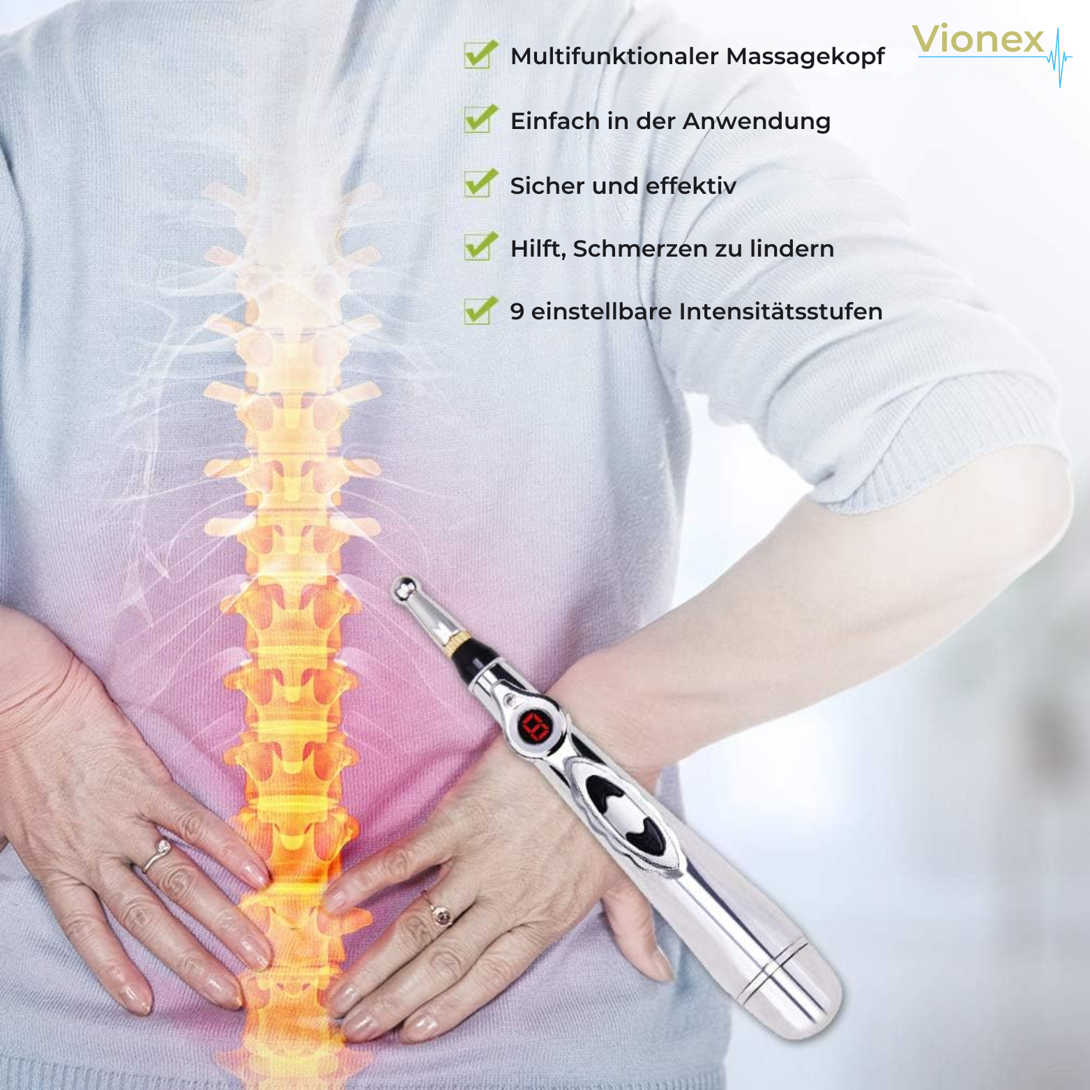 Vionex Akupunktur-Stift zur Schmerzlinderung