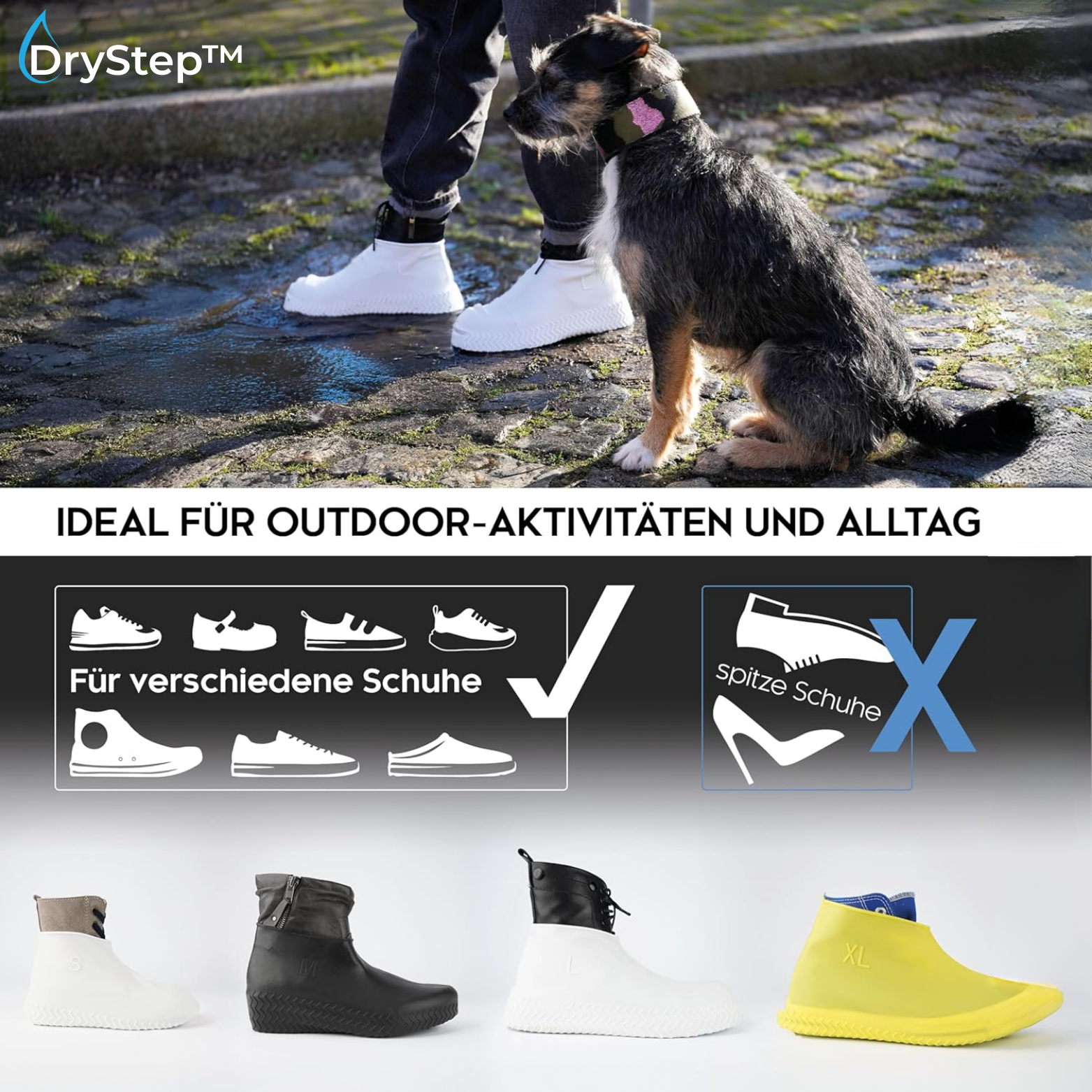 1+1 GRATIS | DryStep™ Silikon Überschuhe Anti-Rutsch