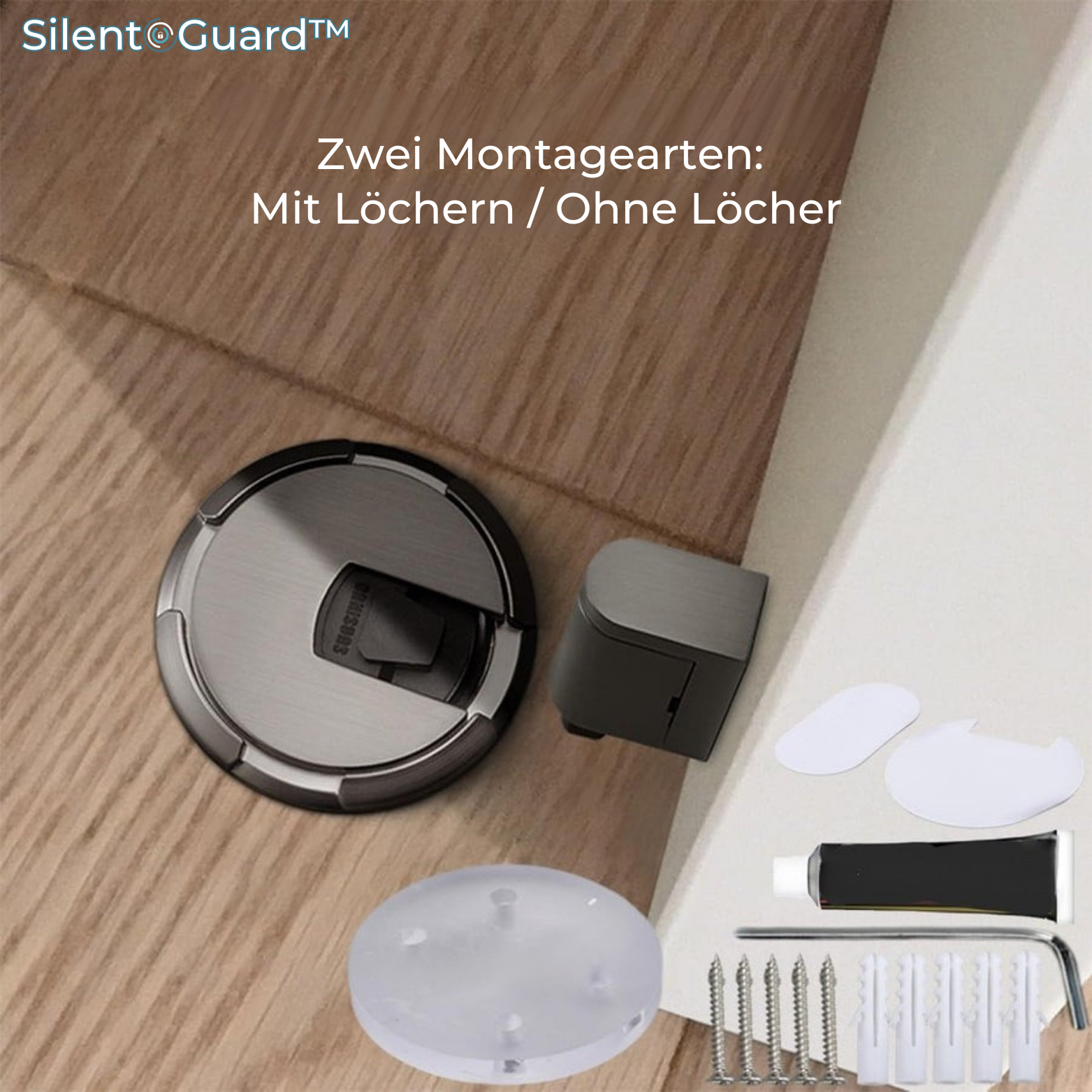 1+1 GRATIS | SilentGuard™ Türstopper verstellbar