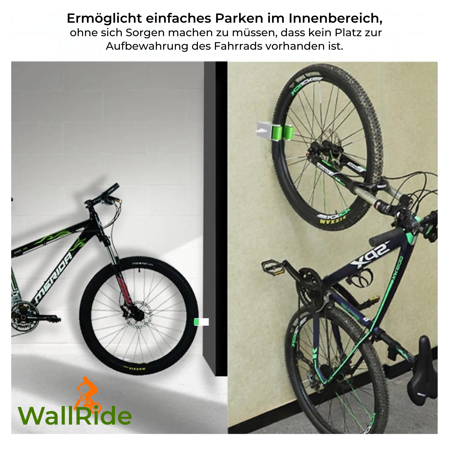 WallRide Fahrrad-Wandhalterung für Rennrad & MTB