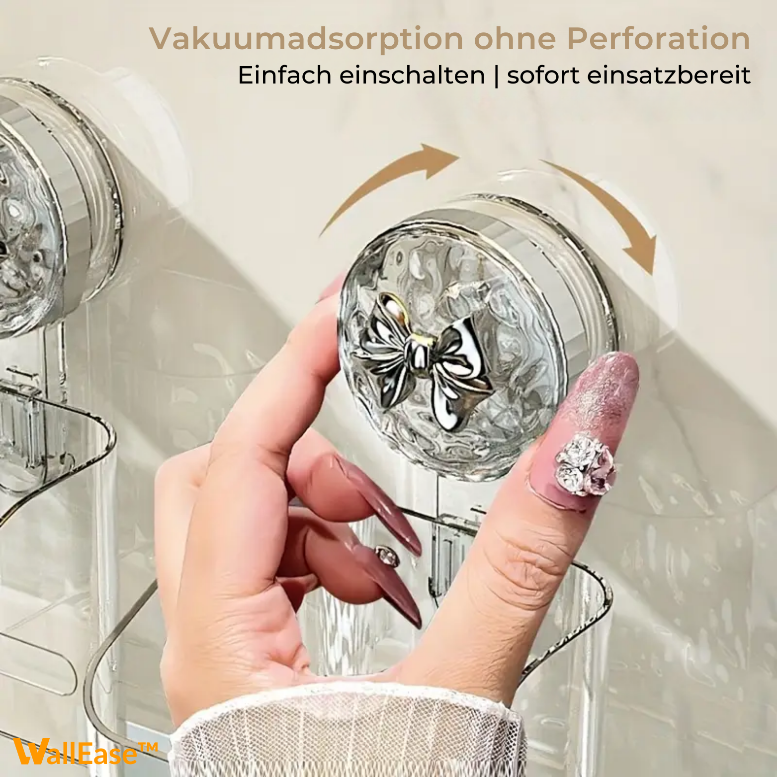 WallEase™ Saugnapf Badorganizer