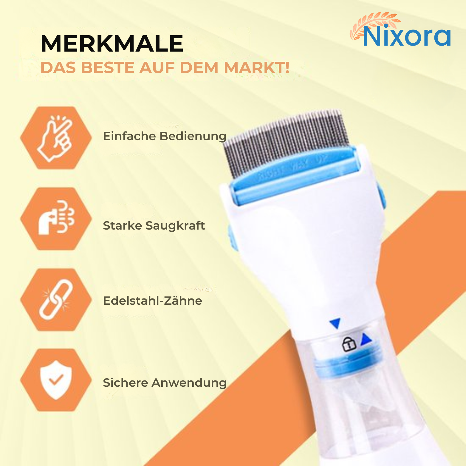 Nixora Elektrischer Läusekamm