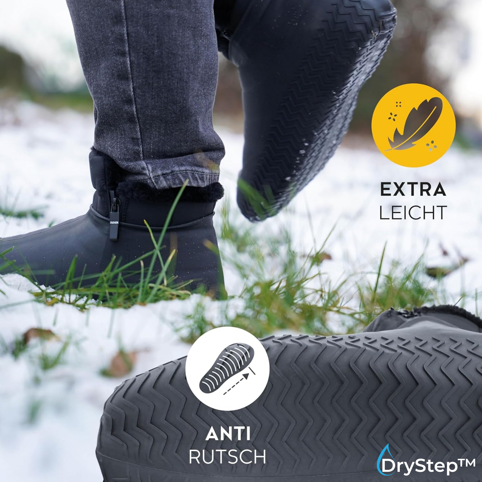 1+1 GRATIS | DryStep™ Silikon Überschuhe Anti-Rutsch
