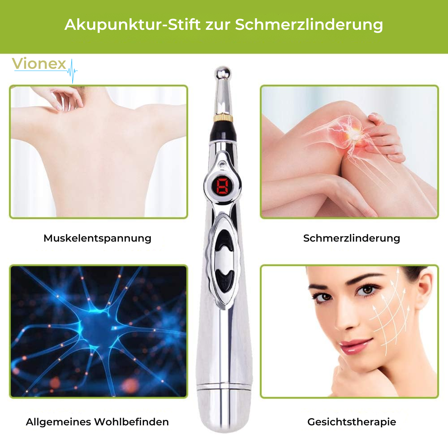 Vionex Akupunktur-Stift zur Schmerzlinderung
