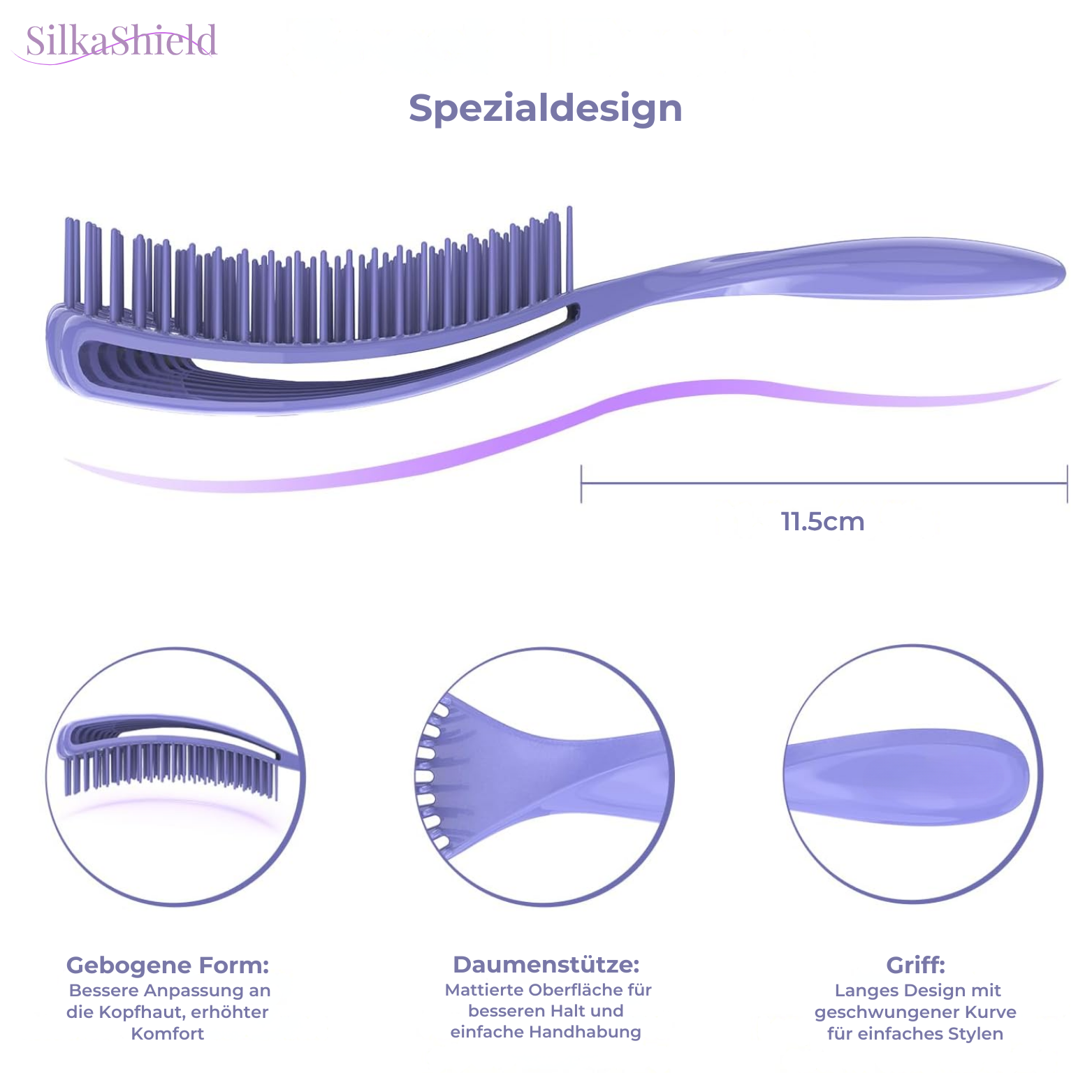 SilkaShield Entwirrende Haarbürste