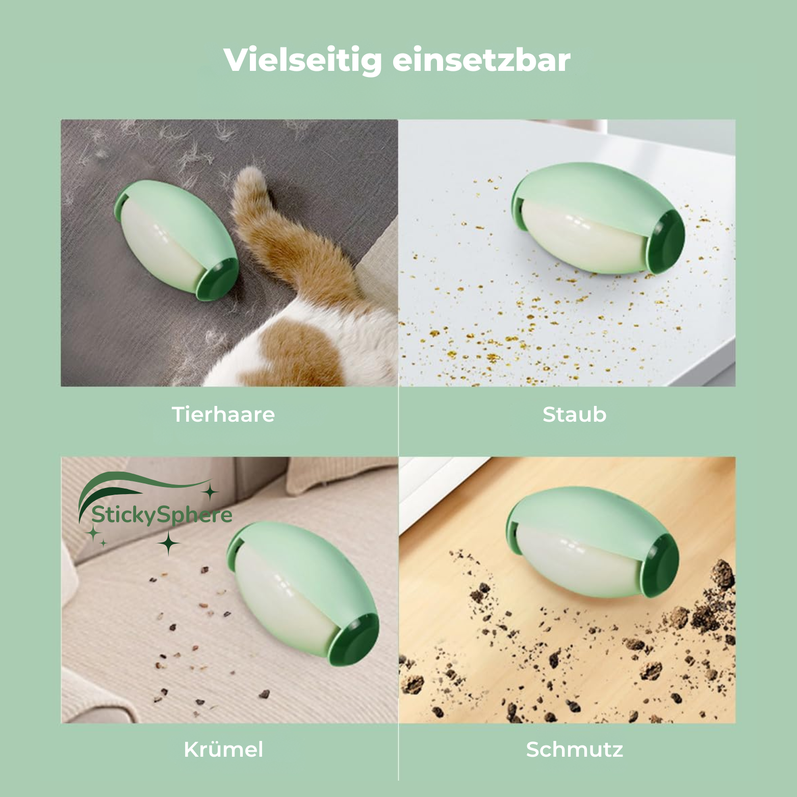 StickySphere Wiederverwendbarer Fusselroller