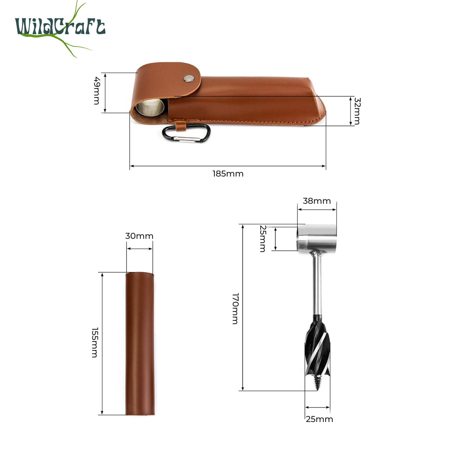 WildCraft Handbohrer für Holzbearbeitung