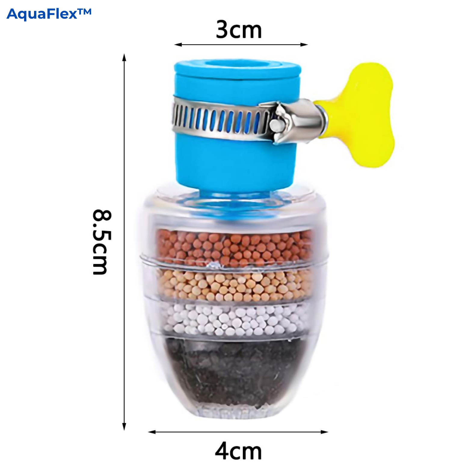 1+1 GRATIS | AquaFlex™ - 6 Schichten Wasserhahnfilter