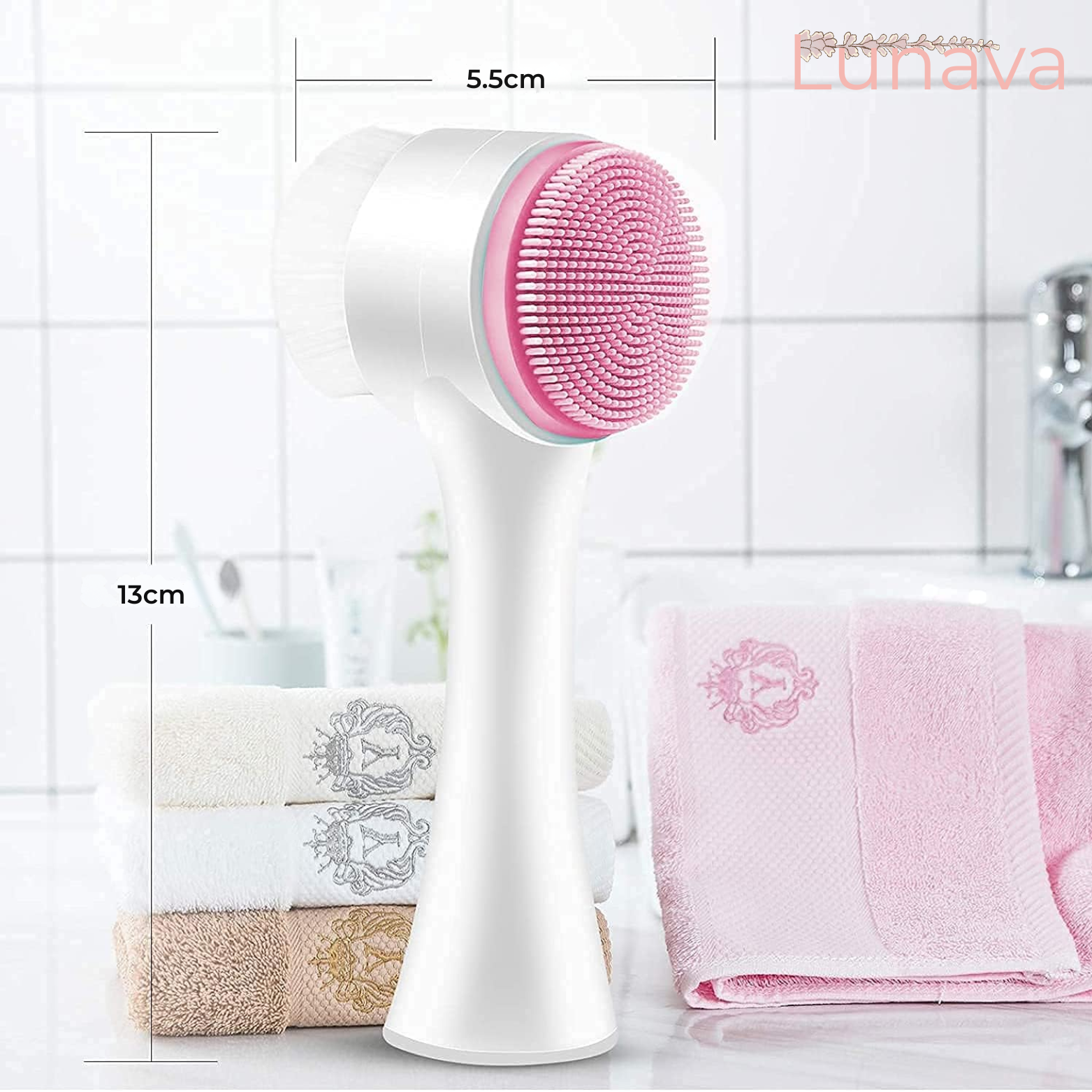 Lunava 2-in-1 Gesichtsreinigungsbürste – Reinigung & Peeling