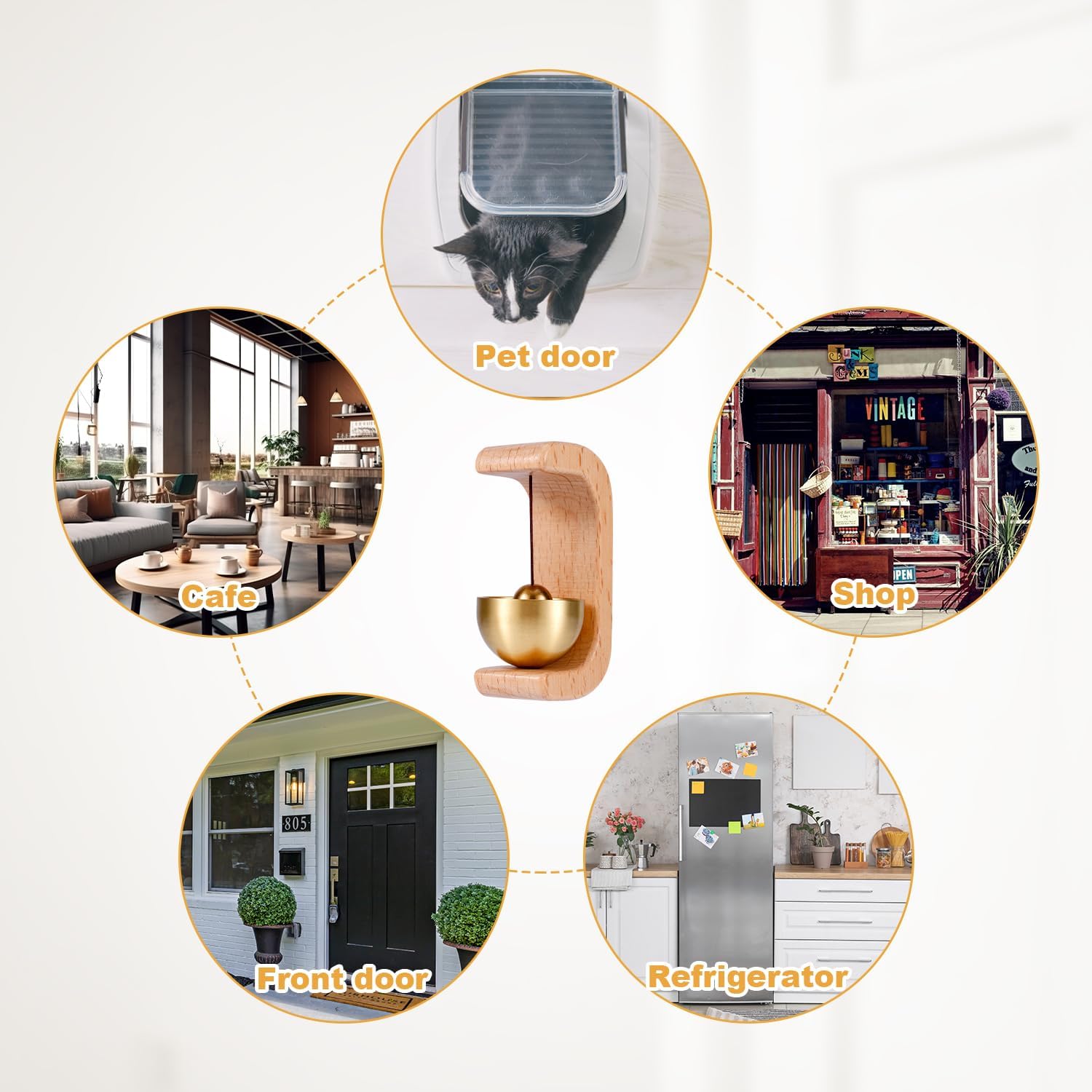 WoodaBell™ – Magnetic Wooden Door Chime