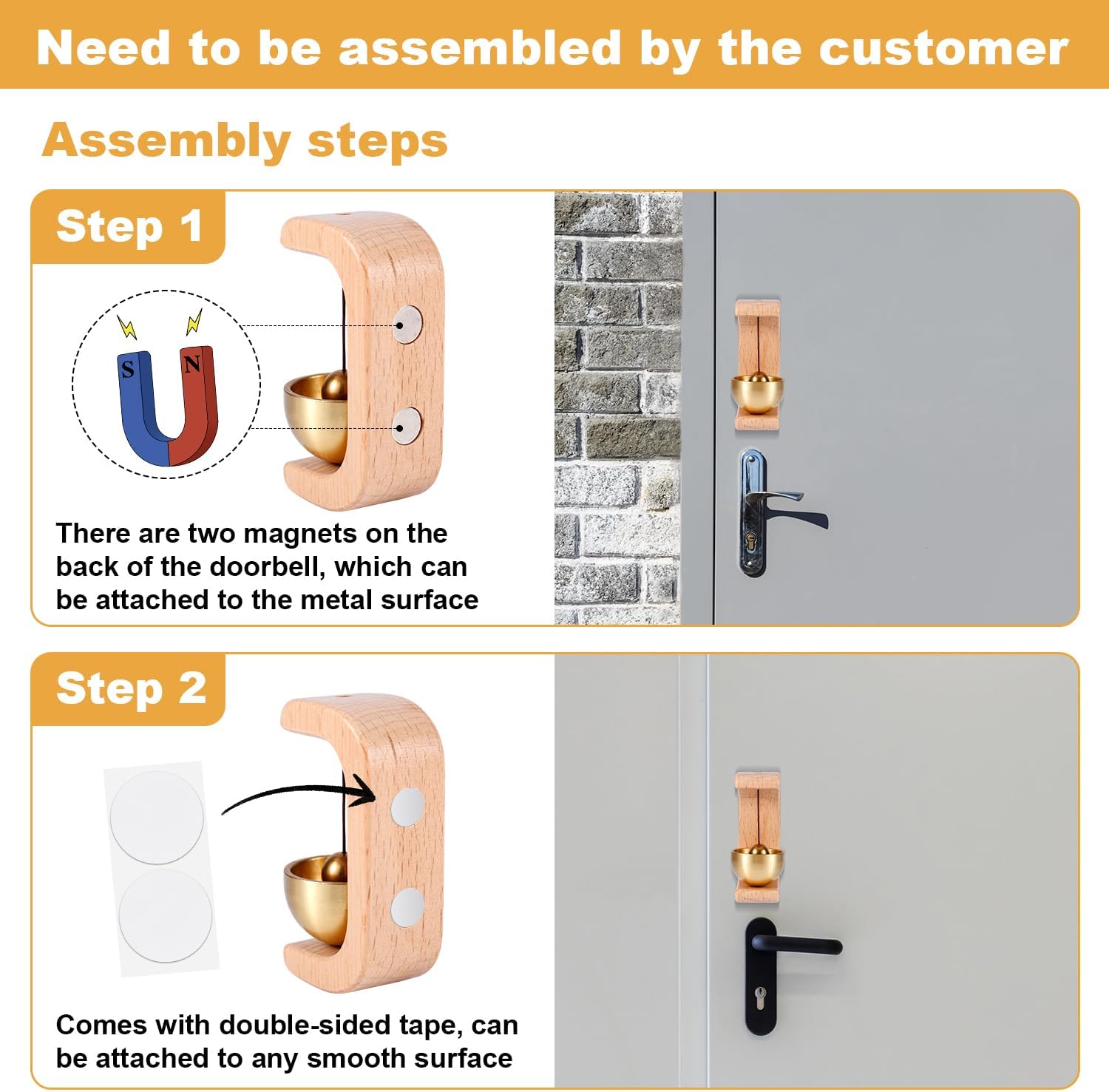 WoodaBell™ – Magnetic Wooden Door Chime