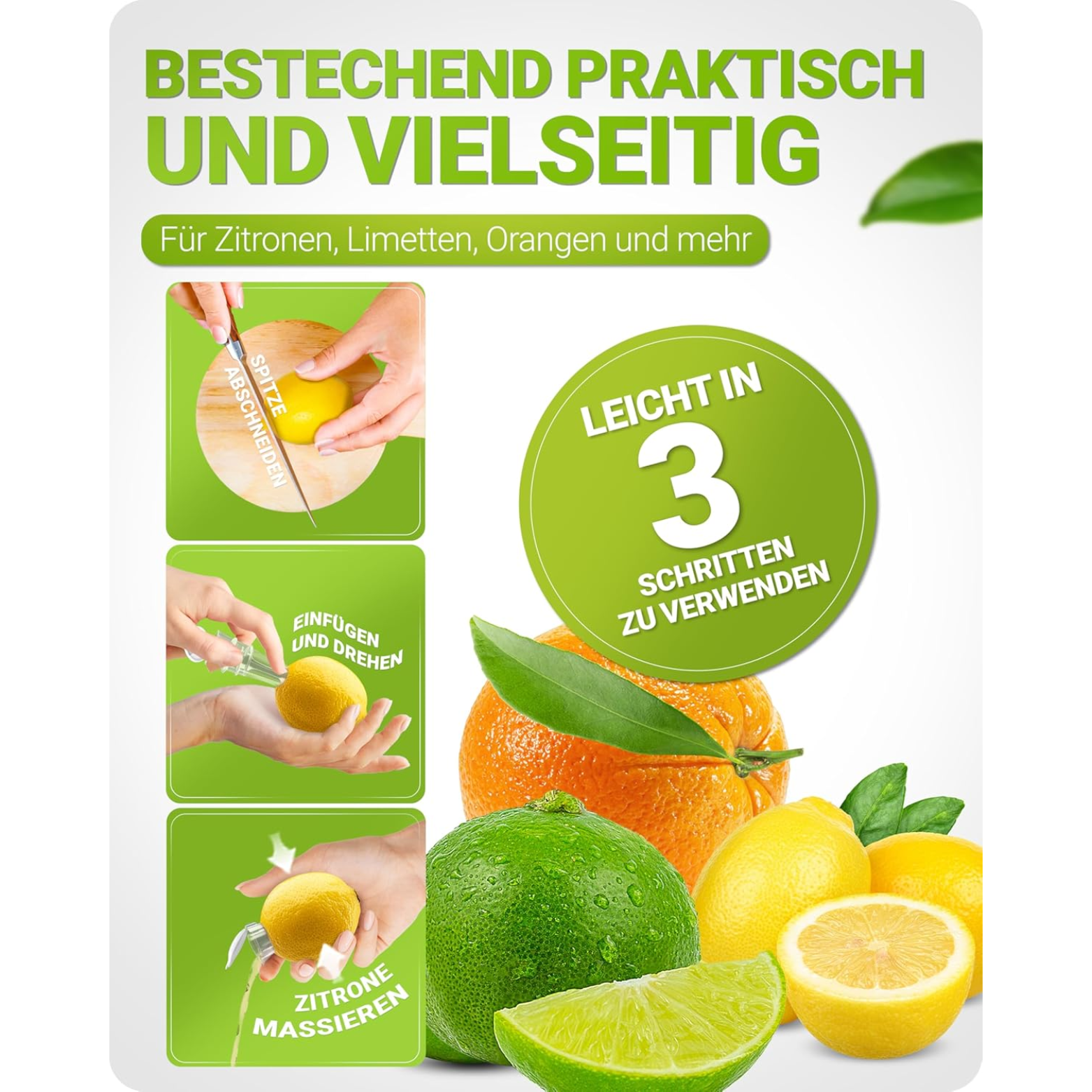 1+1 GRATIS | CitrusMate™ Manuelle Saftpresse