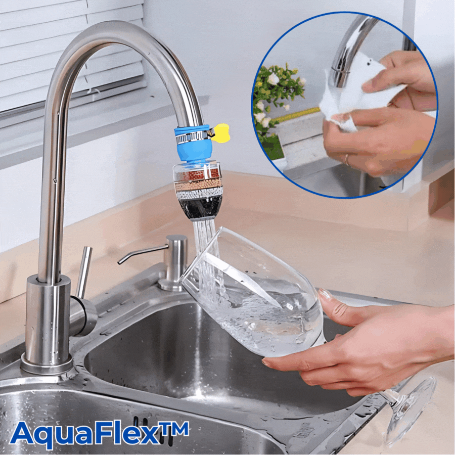 1+1 GRATIS | AquaFlex™ - 6 Schichten Wasserhahnfilter