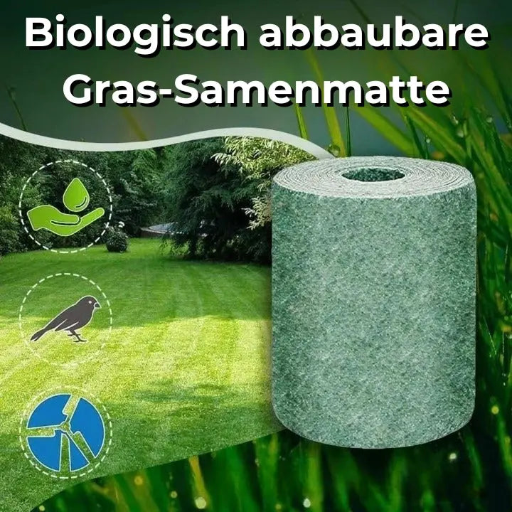 1+1 Gratis | Gramatte™ Pflegeleichte Bio-Rasensamenmatte